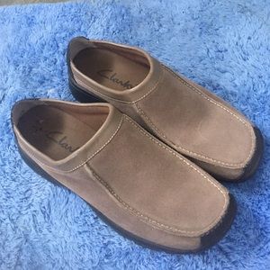 Clarks suede shoes