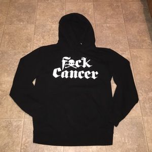 F&CK CANCER hoodie size small