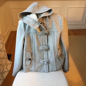 Beautiful Gray Wool Toggle Jacket