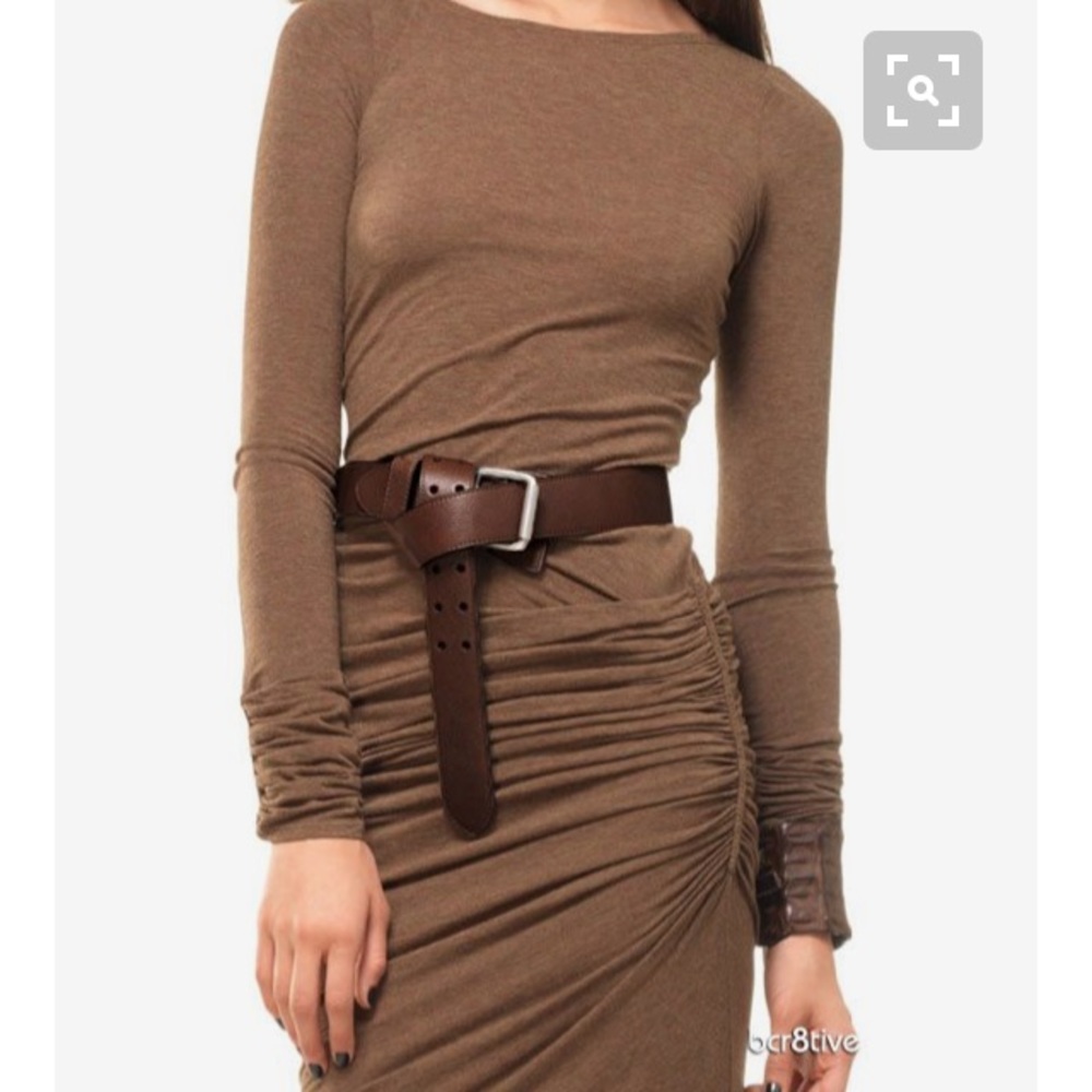 Leon max shorted & draped jersey dress