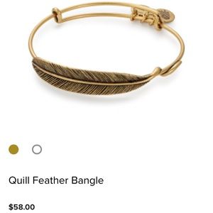 Alex and Ani Quill Feather Bangle