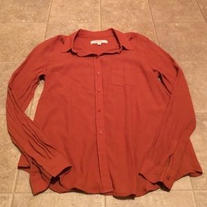 LOFT Blouse size small burnt orange