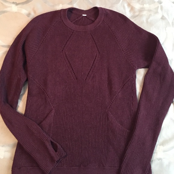 Lululemon "the sweater, the better" purple knit