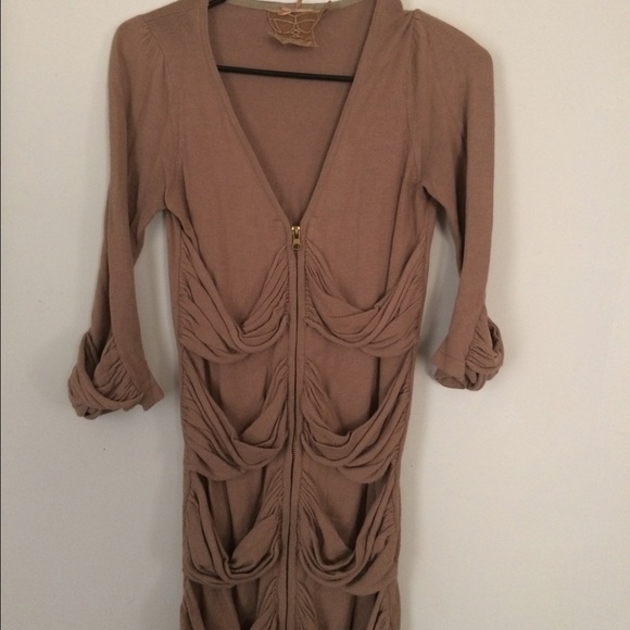 Dark tan sweater, size: S