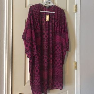 EXPRESS SHEER KIMONO XSMALL