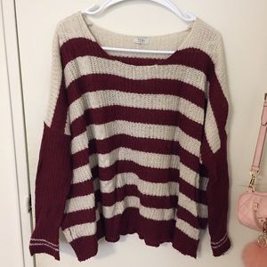 TOBI strips red sweater