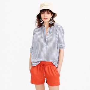 J.Crew Orange Linen Shorts