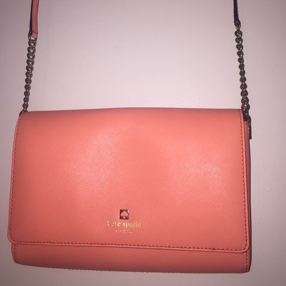 Coral Kate spade large crossbody bag