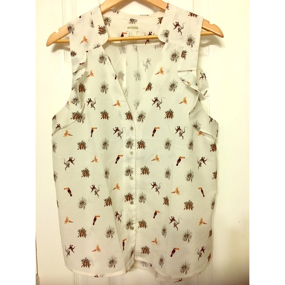 H&M Jungle Print Conscious Collection Blouse