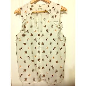 H&M Jungle Print Conscious Collection Blouse