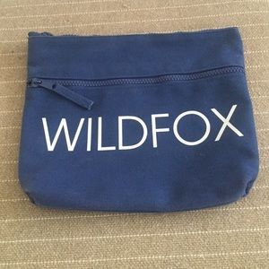 Wildfox cosmetic pouch blue