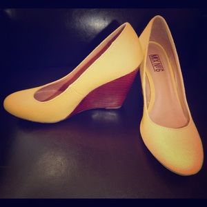 Yellow Wedge Heels