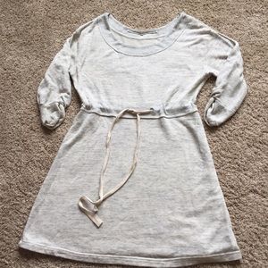 Anthropologie grey sweatshirt dress