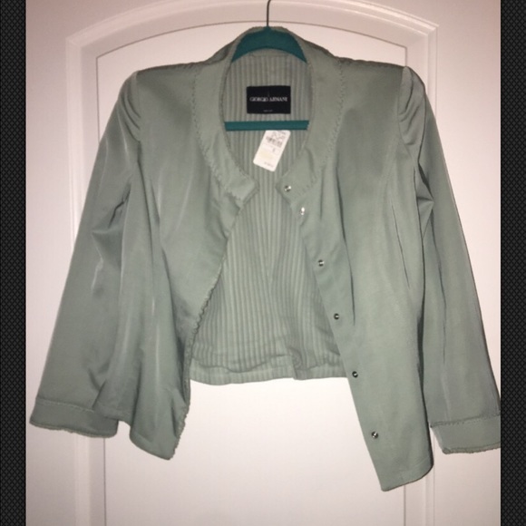 Giorgio Armani, Neiman Marcus green blazer. - Picture 4 of 4