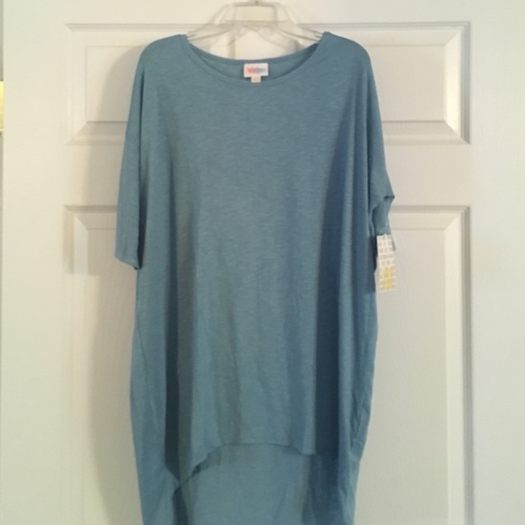 LuLaRoe XXS Irma Light Heather Blue NWT