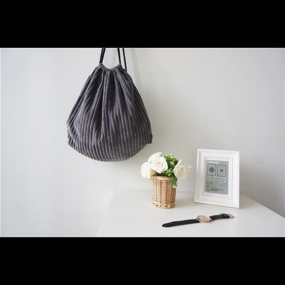 Corduroy Draw string bag