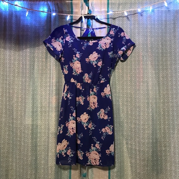 Blue Floral Dress