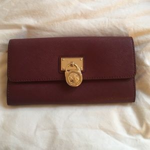 Maroon Michael Kors Wallet