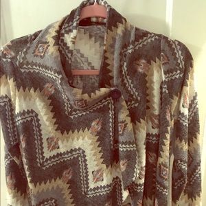 Aztec Print Cardigan