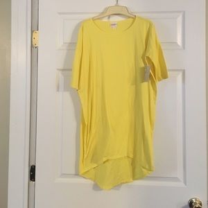 LuLaRoe XXS Irma Bright Yellow NWT