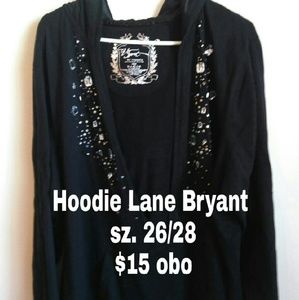 Hoodie with rhinestones