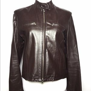 Genuine Leather Italian Biker Jacket