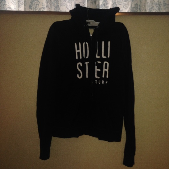 Navy blue Hollister zip up!
