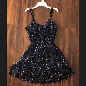 Hollister polka dot navy/white dress