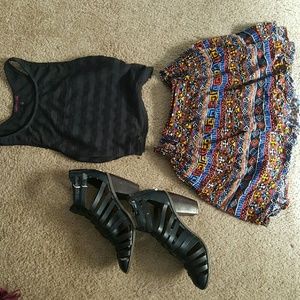 Colorful Flowing Skirt