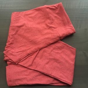 LuLaRoe OS Pink Heather Leggings NWOT