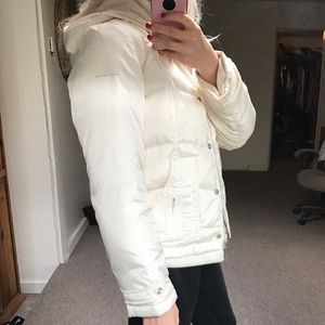 dkny white puffer jacket