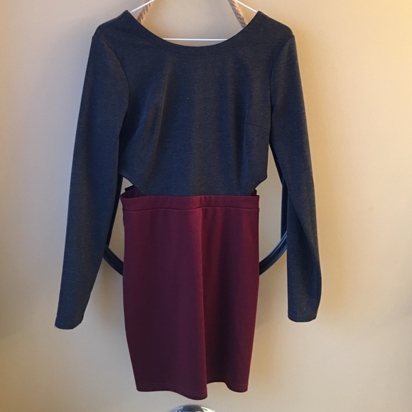 Long SleeveMini Cutout Dress from Urban Outfitters