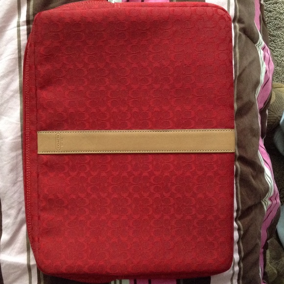 Coach laptop case
