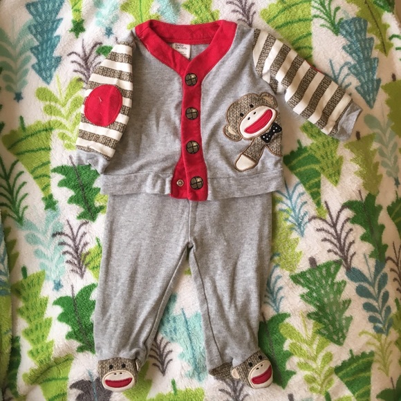 Sock monkey outfit