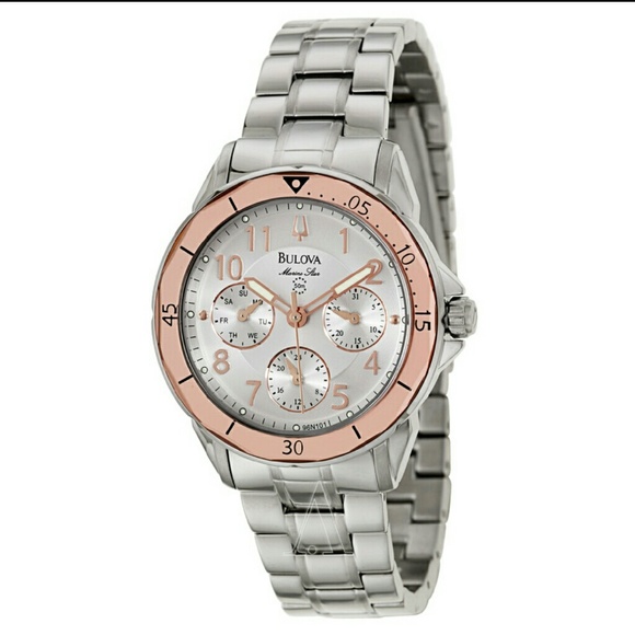 NWT Bulova Marine Star two tone watch