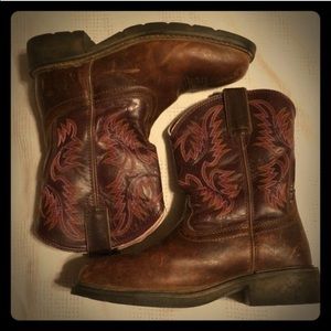 Ariat steel square toe boots
