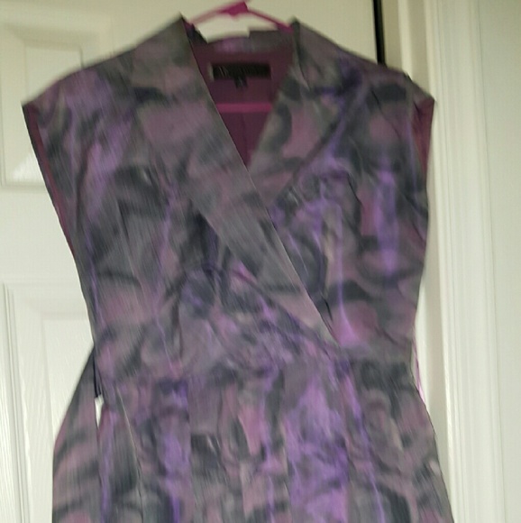 Grey and pink cocktail dress