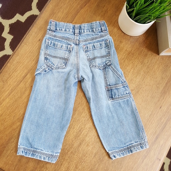 🖤 BOYS Old Navy Denim Painter's Jeans - Picture 2 of 2