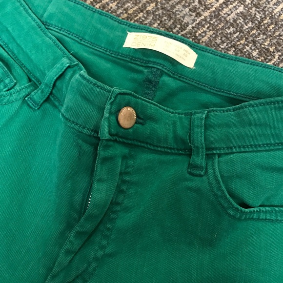 Zara Jeans Great Condition Green Zara Jeans Poshmark