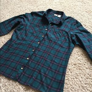 LL Bean Plaid cotton shirt
