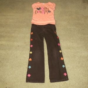 Gymboree Pants & With Free Shirt
