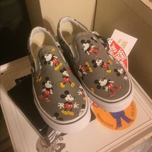 Vans Mickey Mouse slip ons