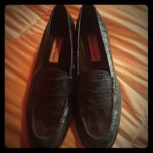 Etienne Aigner Snake Skin Loafers