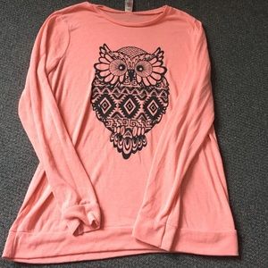 Pink owl shirt