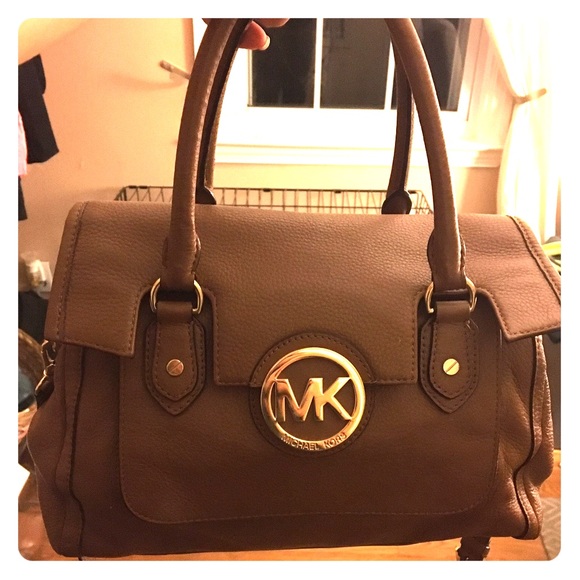 Brown leather Michael Kors purse