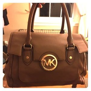 Brown leather Michael Kors purse