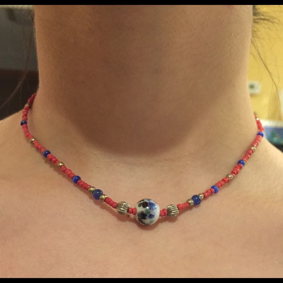Handmade Beaded Necklace / Choker