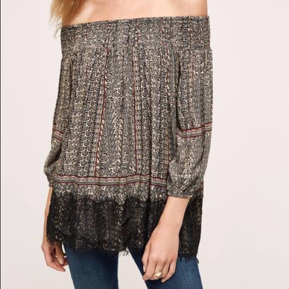 Anthropologie off the shoulder top