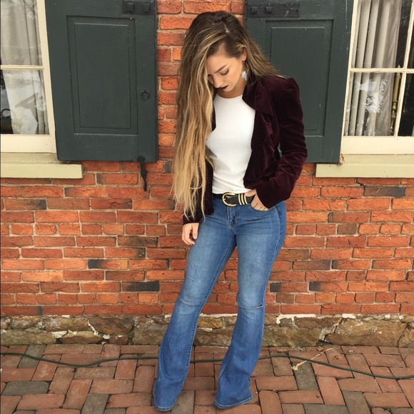 Milly Velvet Bordeaux Jacket