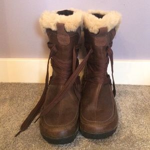 Brown Merrell winter boots